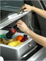 В поездке на машине с ребенком пригодится автохолодильник. Источник http://www.kedem.ru