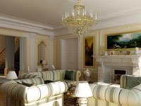 Мебель для гостиной или зала в классическом стиле. Источник http://santeh-jurnal.ru