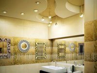 Подвесной потолок в ванной комнате. Источник http://nord-west.fi