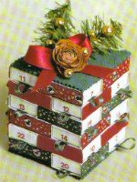 «Предновогодний» календарь из спичечных коробков. Источник http://promama.info