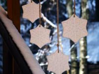 Снежинки из гипса украсят не только елку, но и окно! Источник http://www.supersadovnik.ru