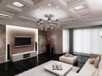 Мебель для гостиной или зала в стиле хай-тек. Источник http://www.proji.ru