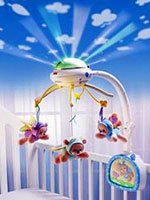 Музыкальный мобиль на детскую кроватку с лампой-ночником и проектором. Источник http://markettoys.ru