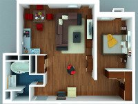 При желании расстановку мебели в однокомнатной квартире можно сделать с помощью компьютера. Источник http://www.catalogdesign.ru