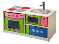 Подобную игрушечную детскую кухню можно смастерить и своими руками. Источник http://mebel.modul.ru